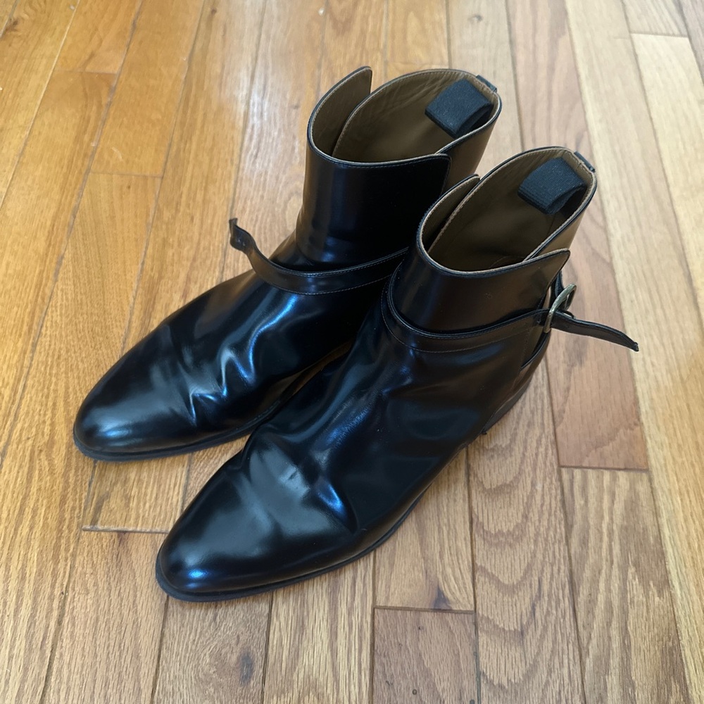 Margaux Black Leather Jodhpur Boots Made in Spain